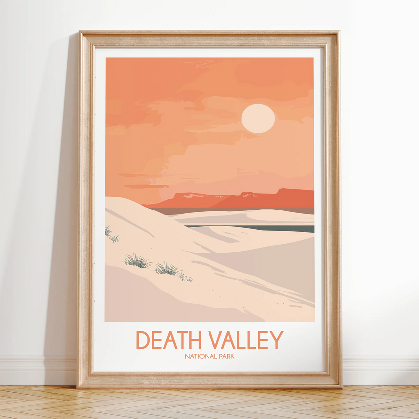 Death Valley Modern Travel Poster