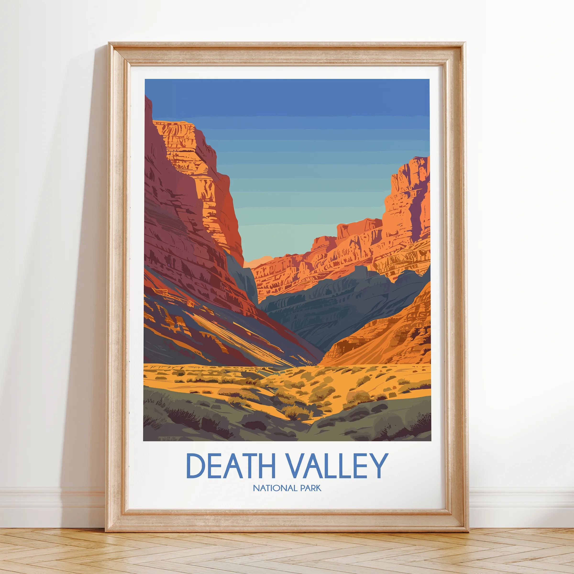 Death Valley Modern Travel Poster