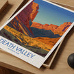 Death Valley Retro Travel Illustration