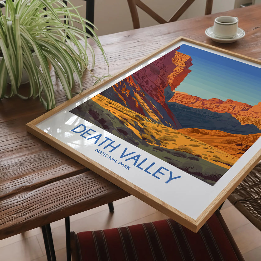 Death Valley Vintage Style Print