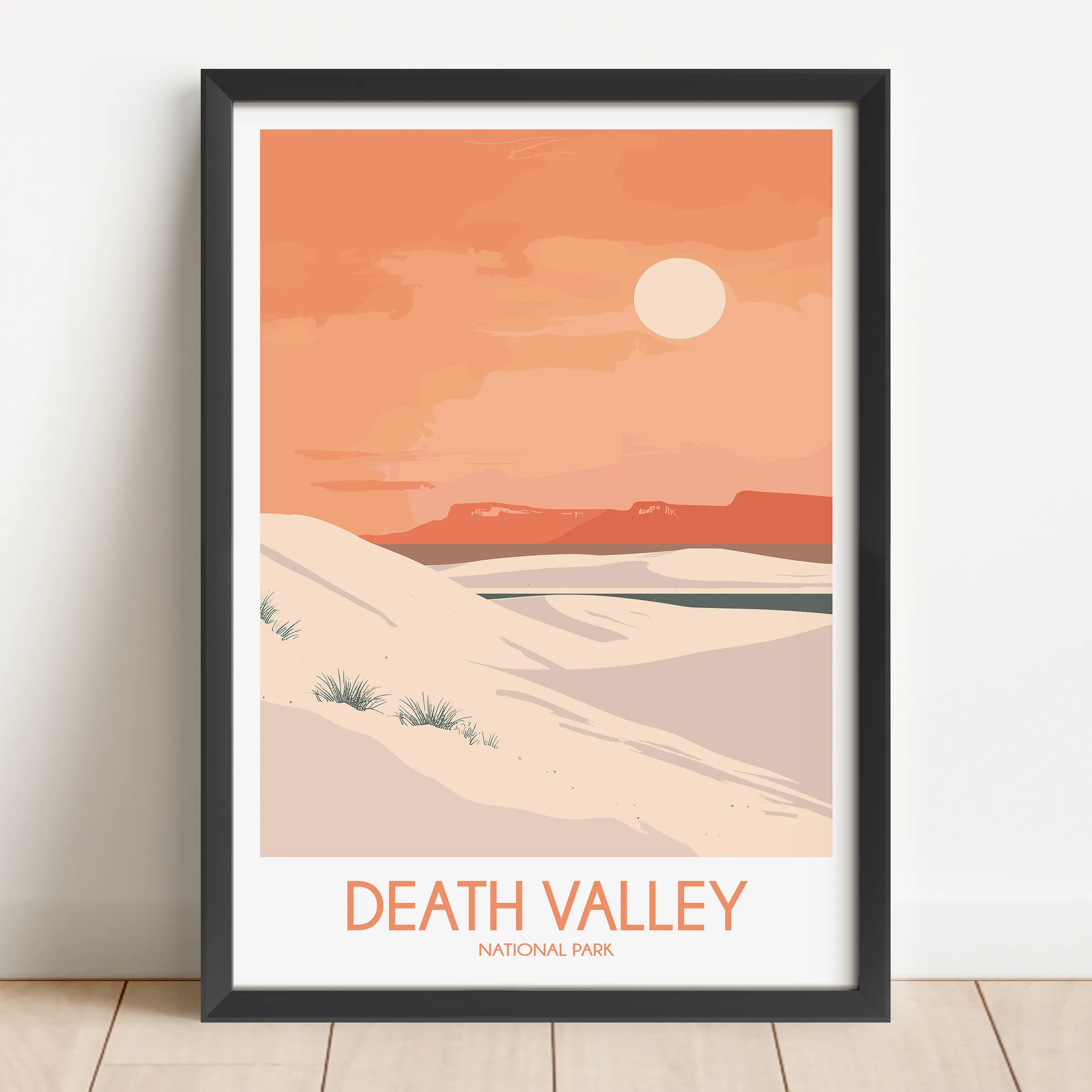 Death Valley Vintage Style Print