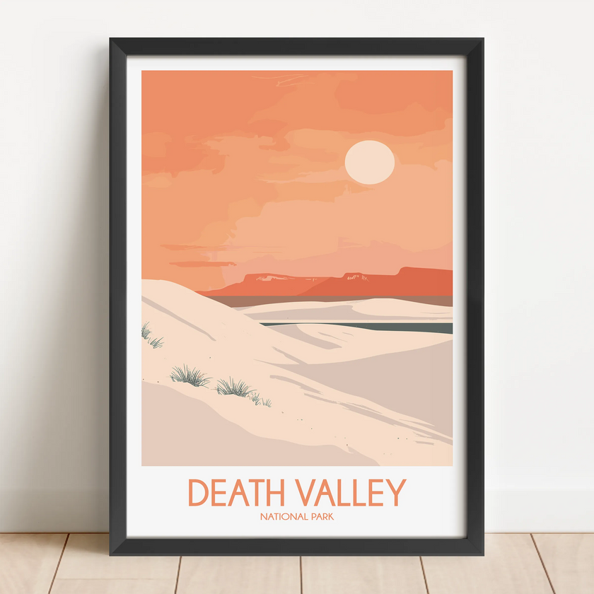 Death Valley Vintage Style Print