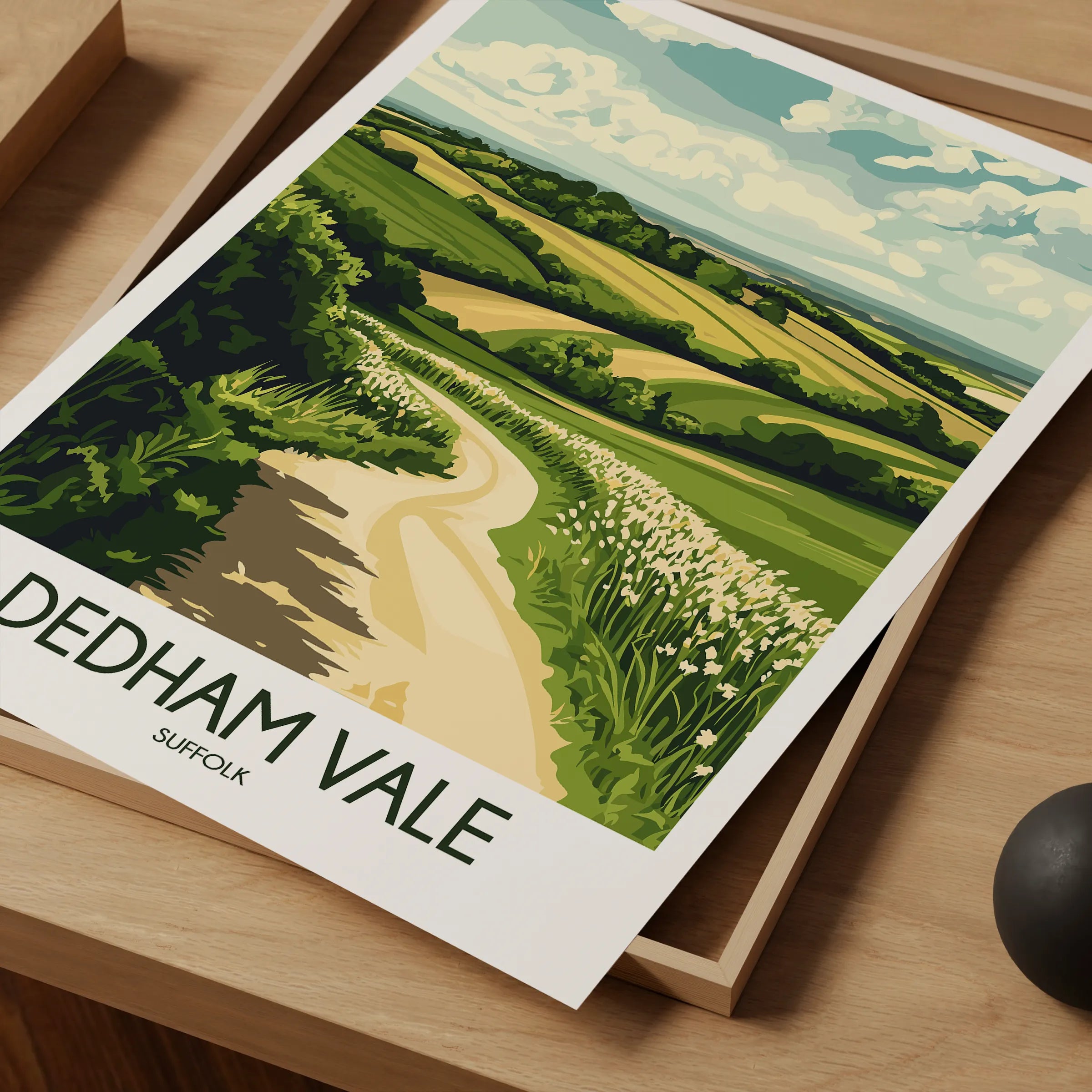 Dedham Vale Modern Travel Poster