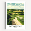 Dedham Vale Retro Travel Illustration