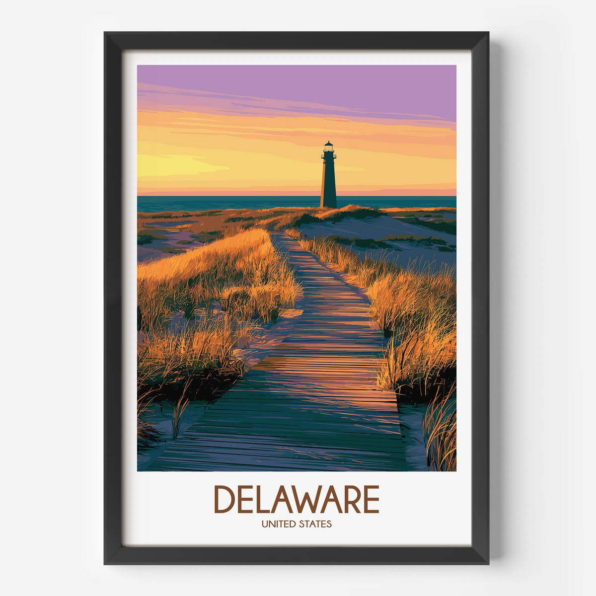 Delaware Destination Art Gift