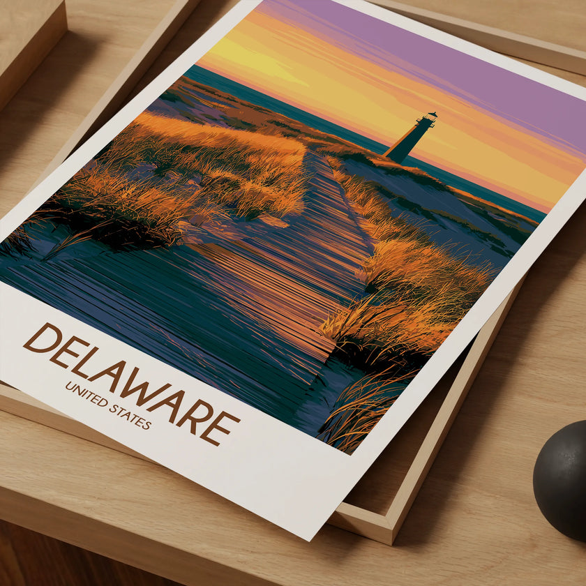 Delaware Minimalist Wall Art