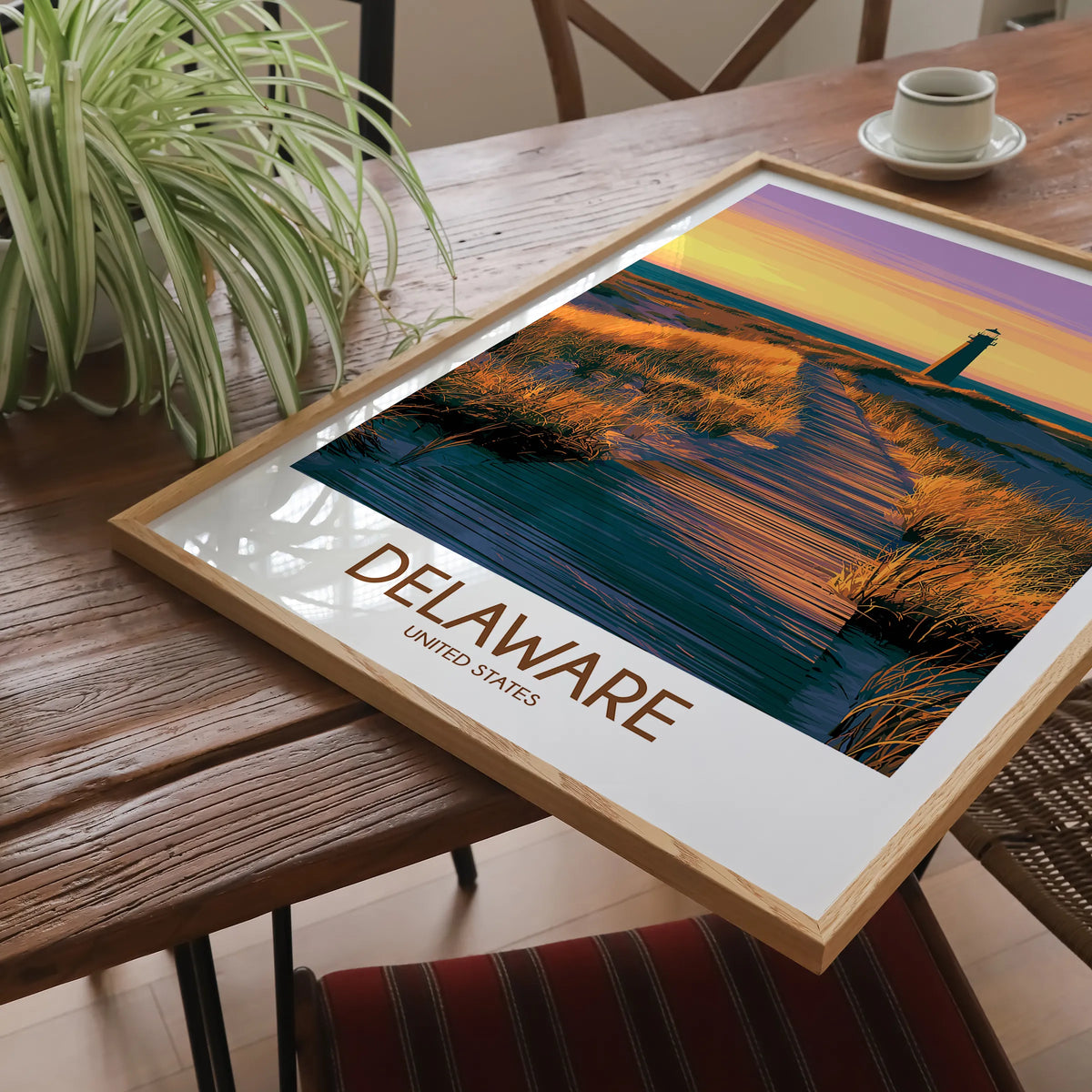 Delaware Modern Travel Poster