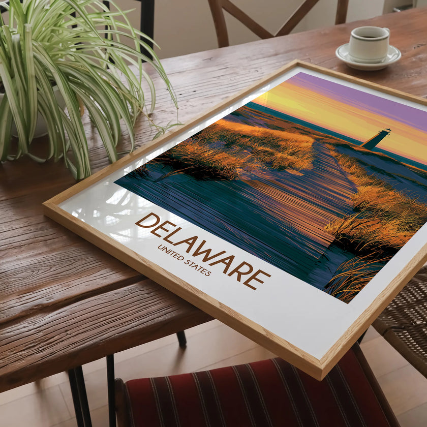 Delaware Modern Travel Poster
