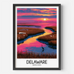 Delaware Modern Travel Poster