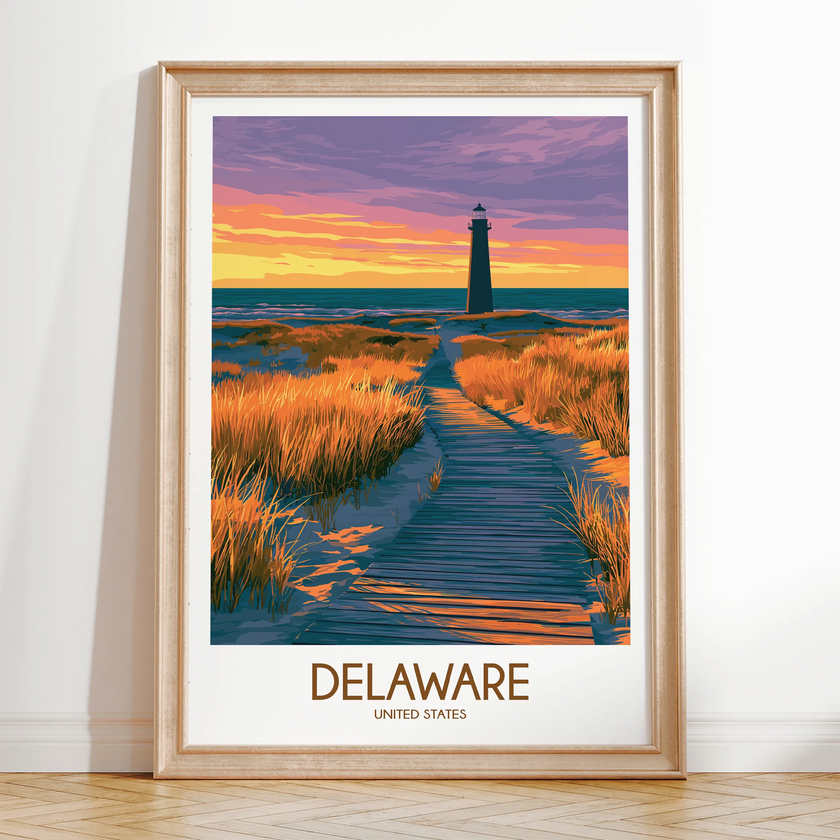Delaware Souvenir Poster Print