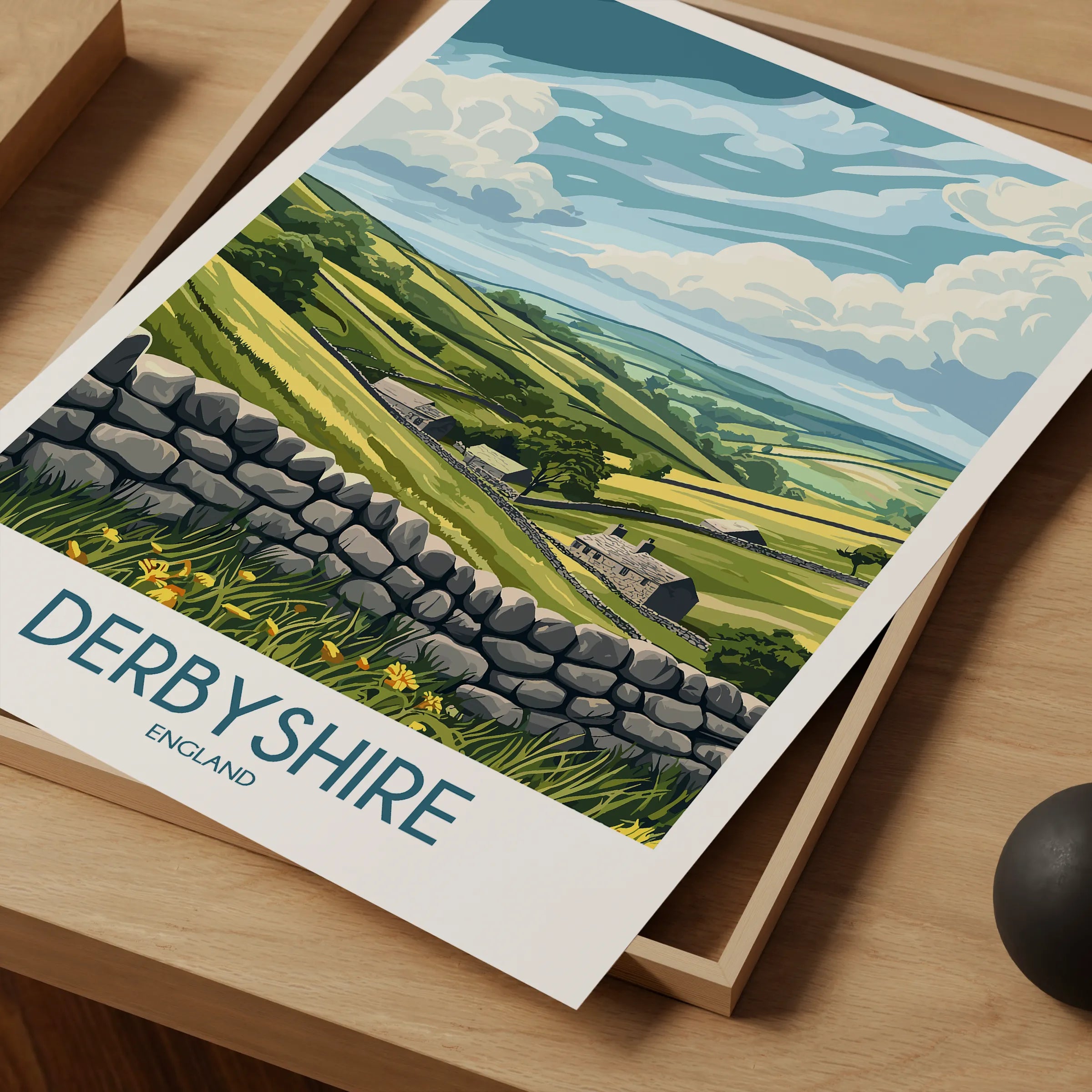 Derbyshire Minimalist Wall Art