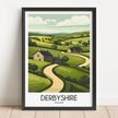 Derbyshire Minimalist Wall Art