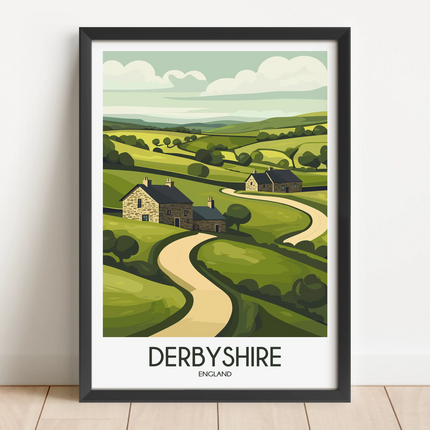 Derbyshire Minimalist Wall Art