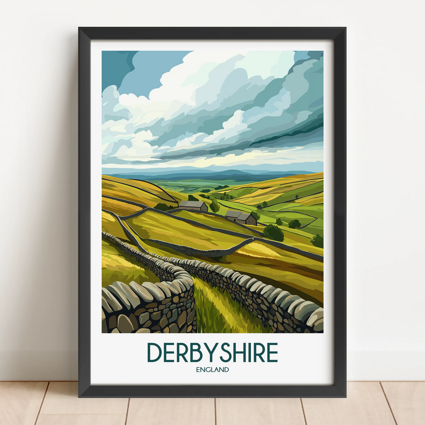 Derbyshire Minimalist Wall Art