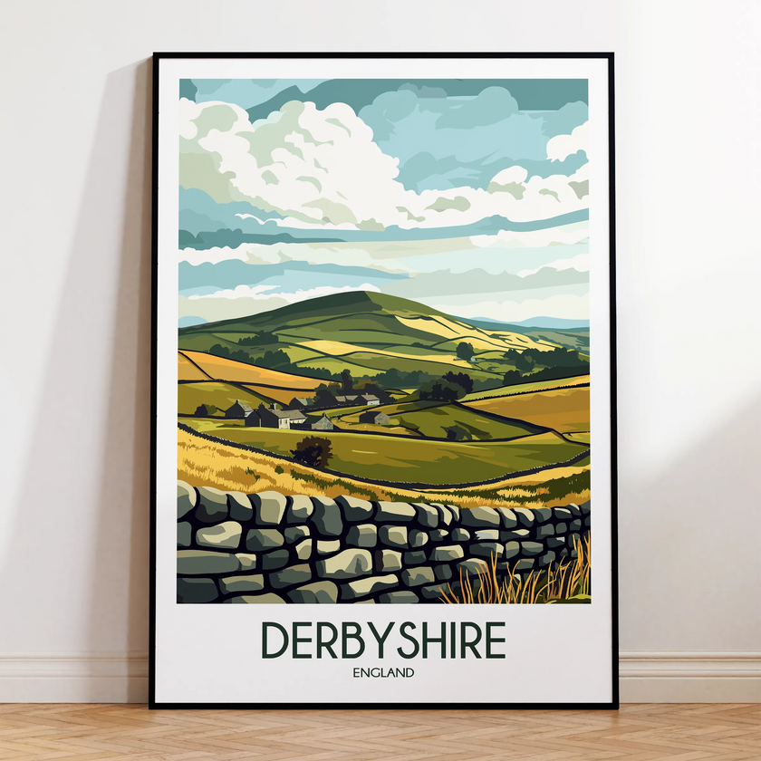 Derbyshire Minimalist Wall Art
