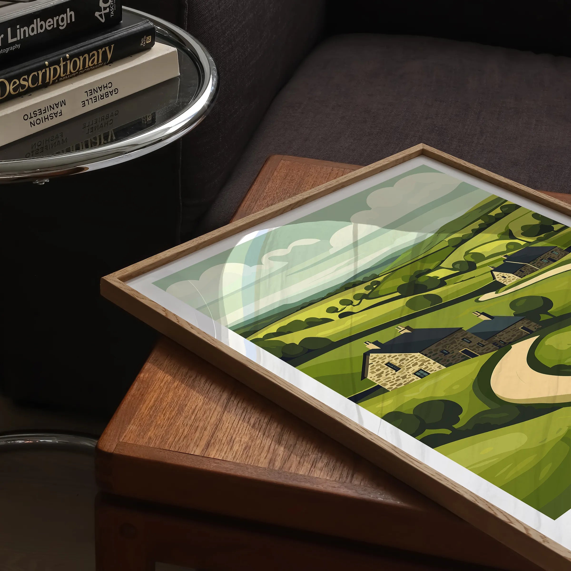 Derbyshire Modern Travel Poster