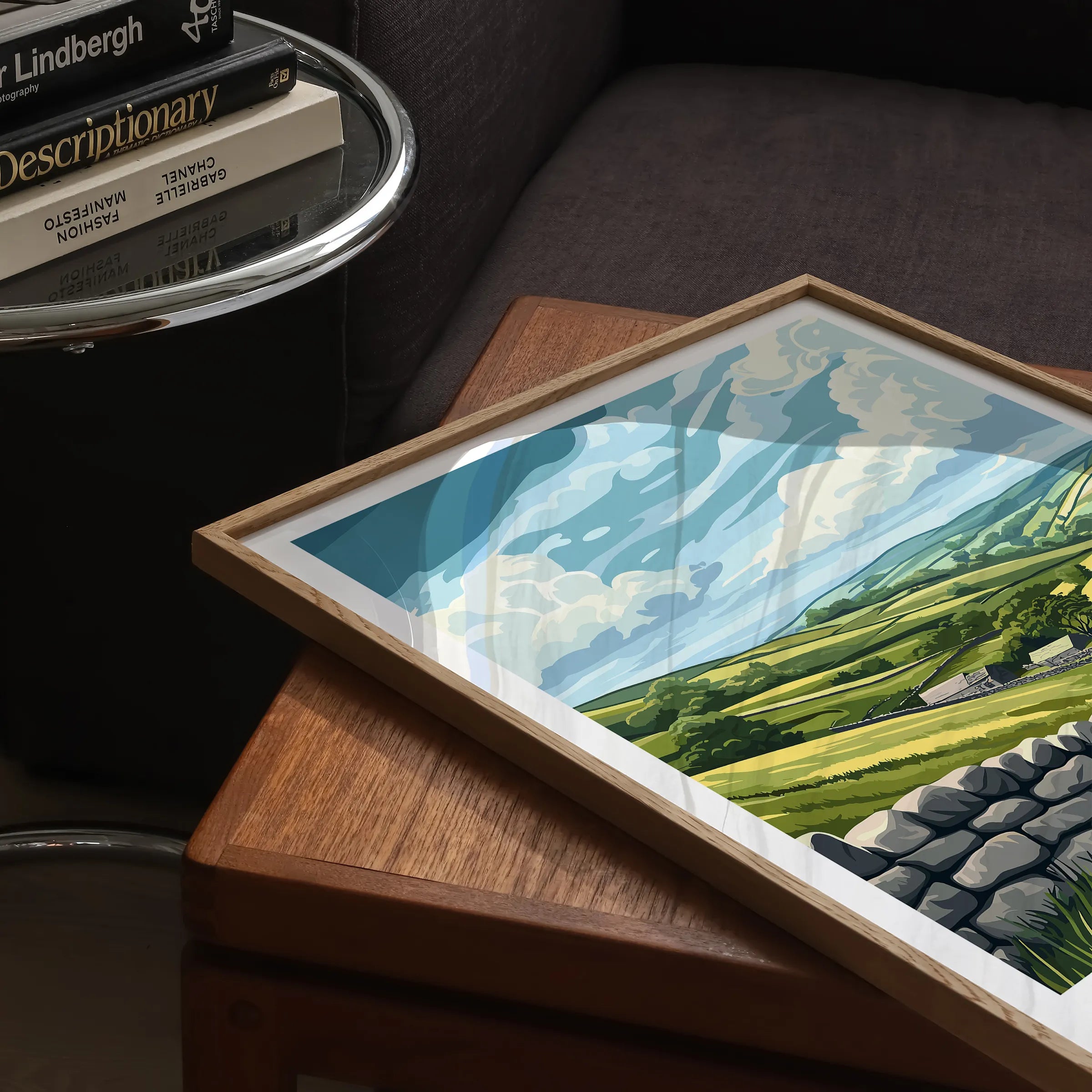 Derbyshire Retro Travel Illustration