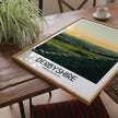 Derbyshire Retro Travel Illustration
