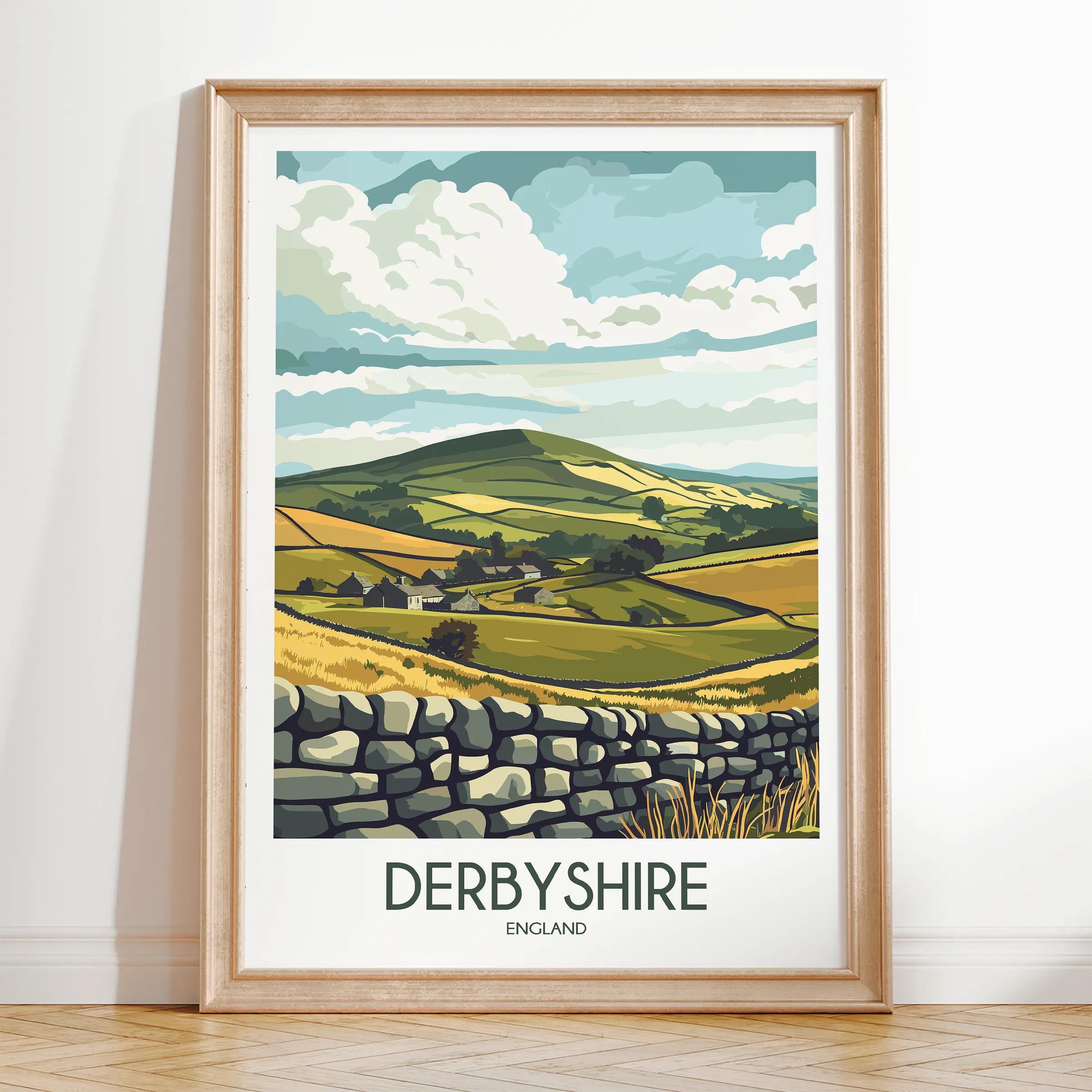 Derbyshire Scenic Landscape Art