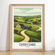 Derbyshire Souvenir Poster Print