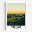 Derbyshire Souvenir Poster Print