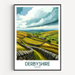 Derbyshire Souvenir Poster Print