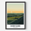 Derbyshire Vintage Style Print