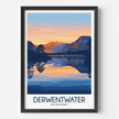 Derwentwater Modern Travel Poster