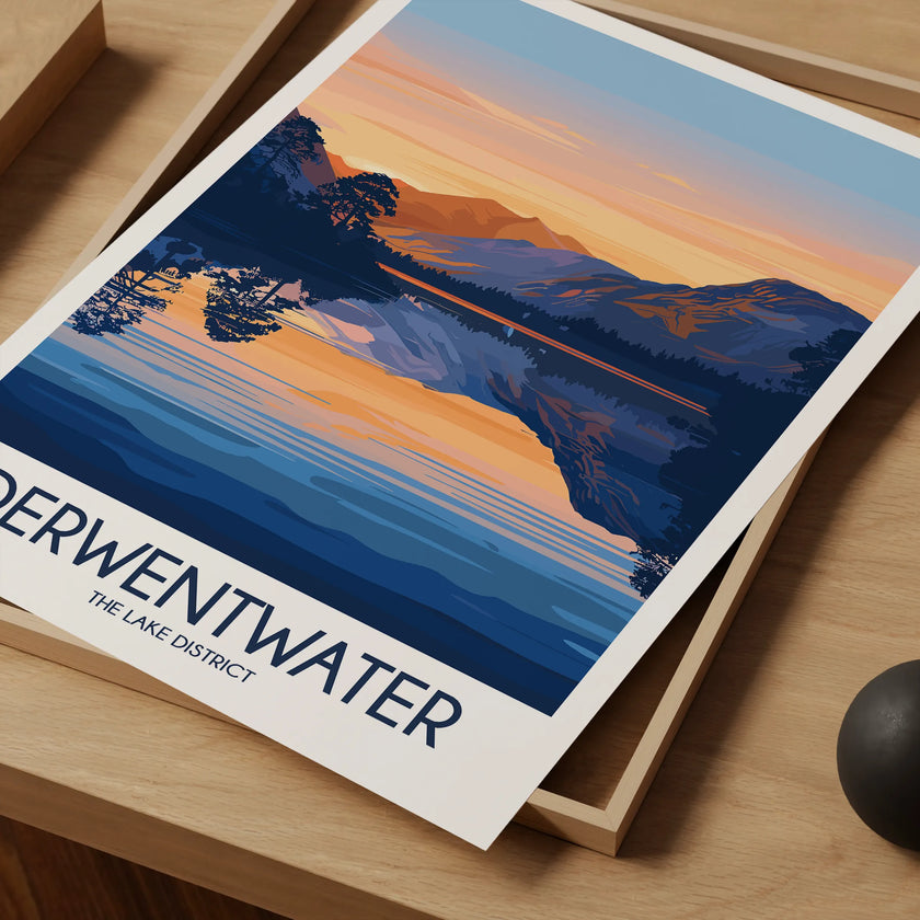 Derwentwater Scenic Landscape Art