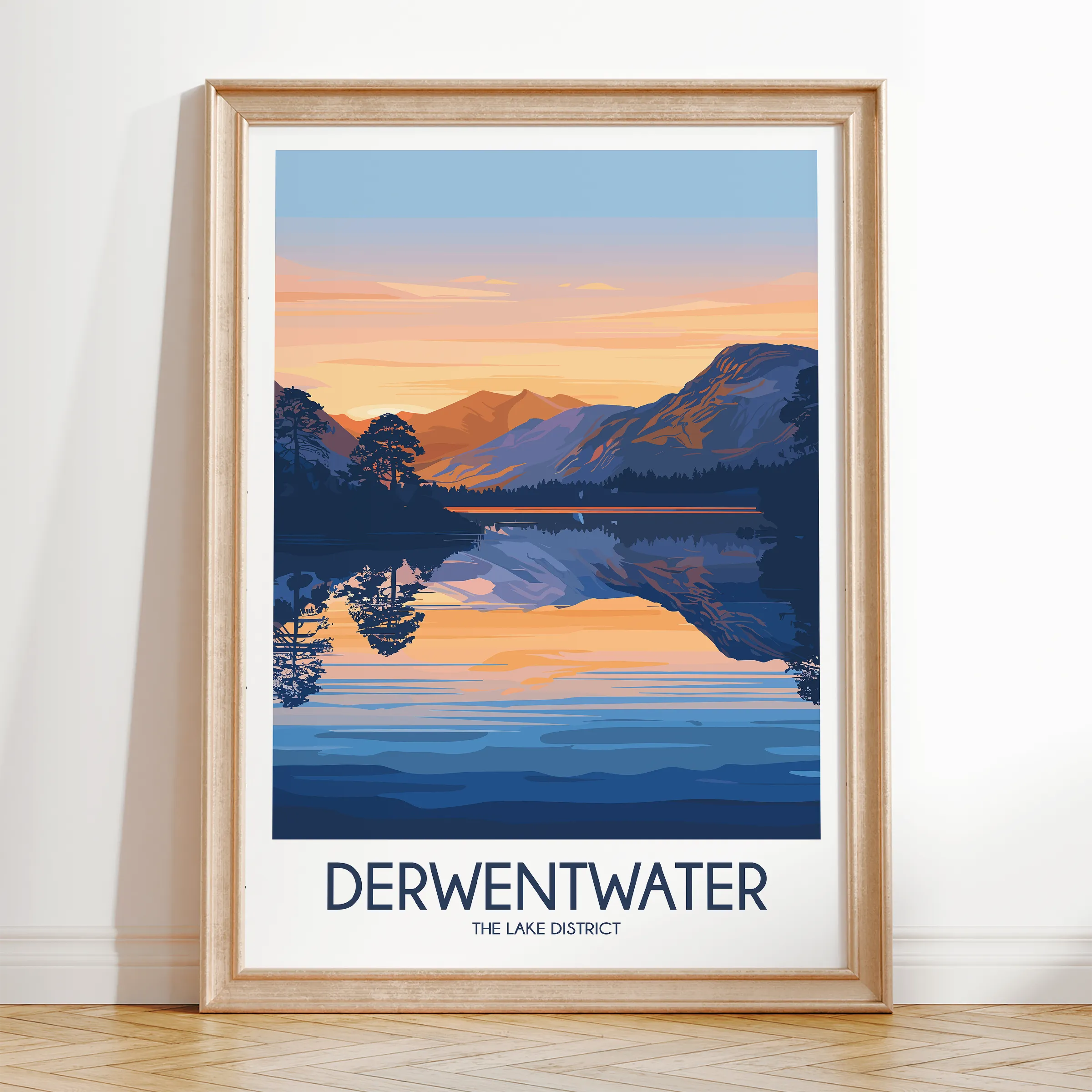 Derwentwater Souvenir Poster Print
