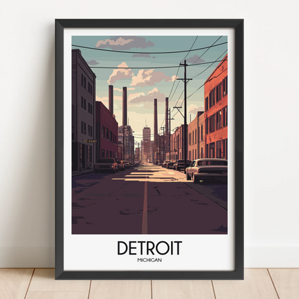 Detroit Destination Art Gift