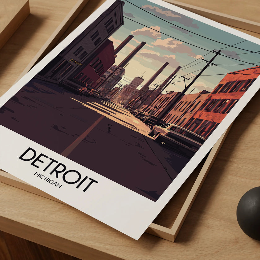 Detroit Scenic Landscape Art