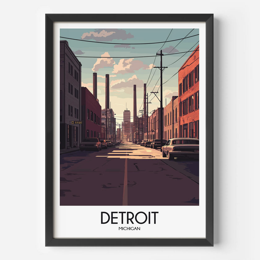 Detroit Travel Memory Gift