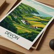 Devon Modern Travel Poster