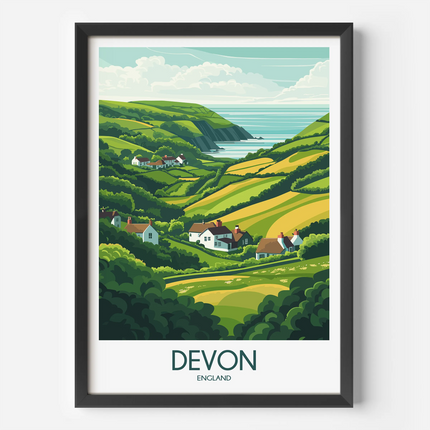 Devon Scenic Landscape Art