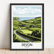 Devon Souvenir Poster Print