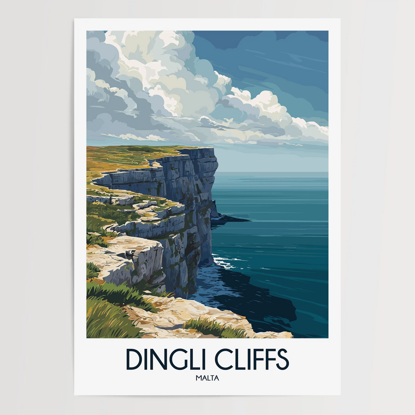 Dingli Cliffs Destination Art Gift