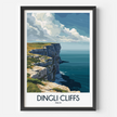 Dingli Cliffs Modern Travel Poster