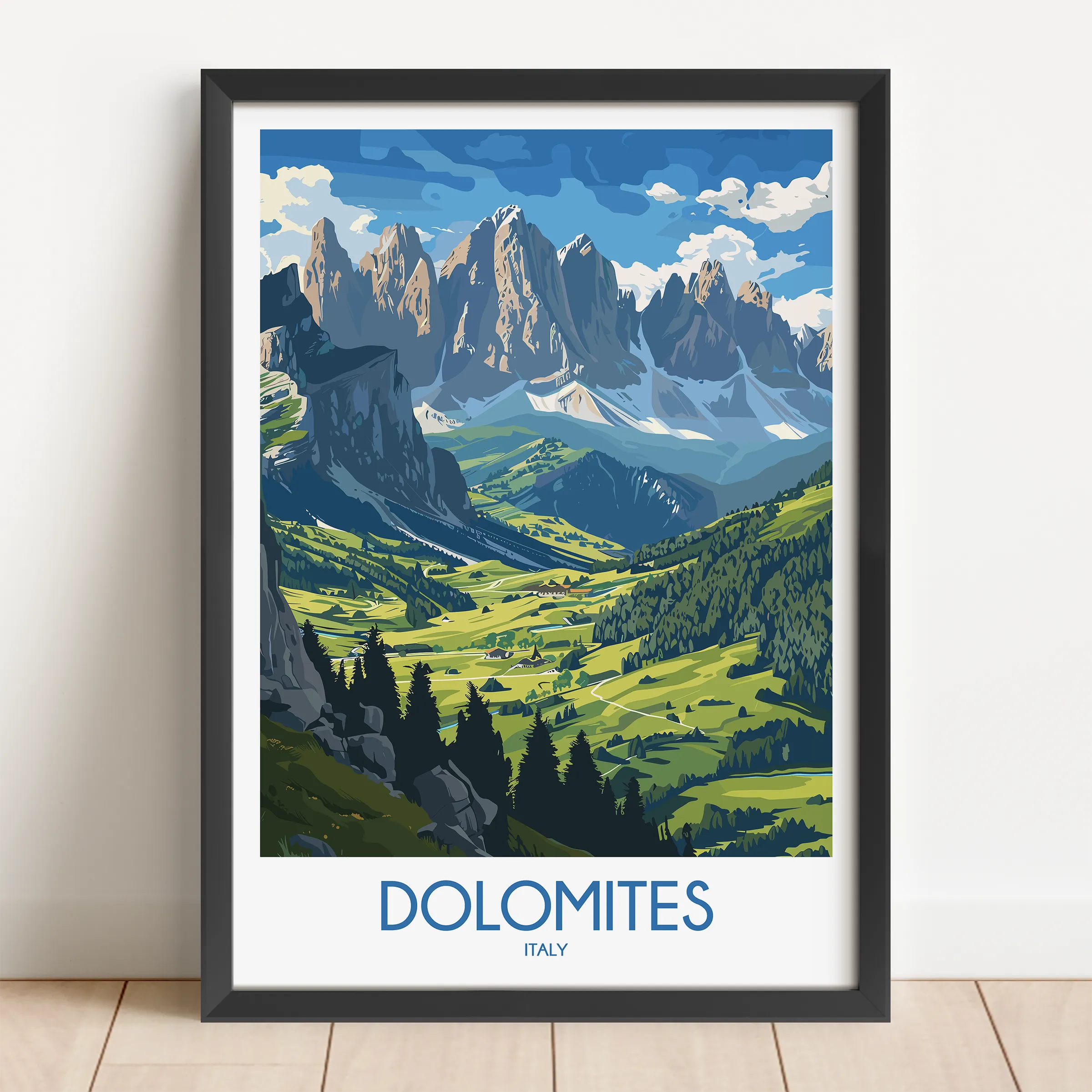 Dolomites Destination Art Gift