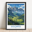 Dolomites Destination Art Gift