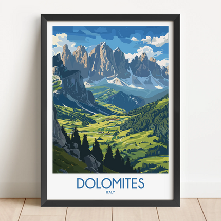 Dolomites Destination Art Gift