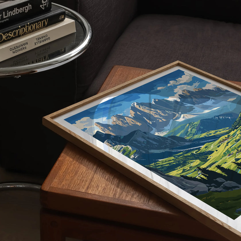 Dolomites Modern Travel Poster