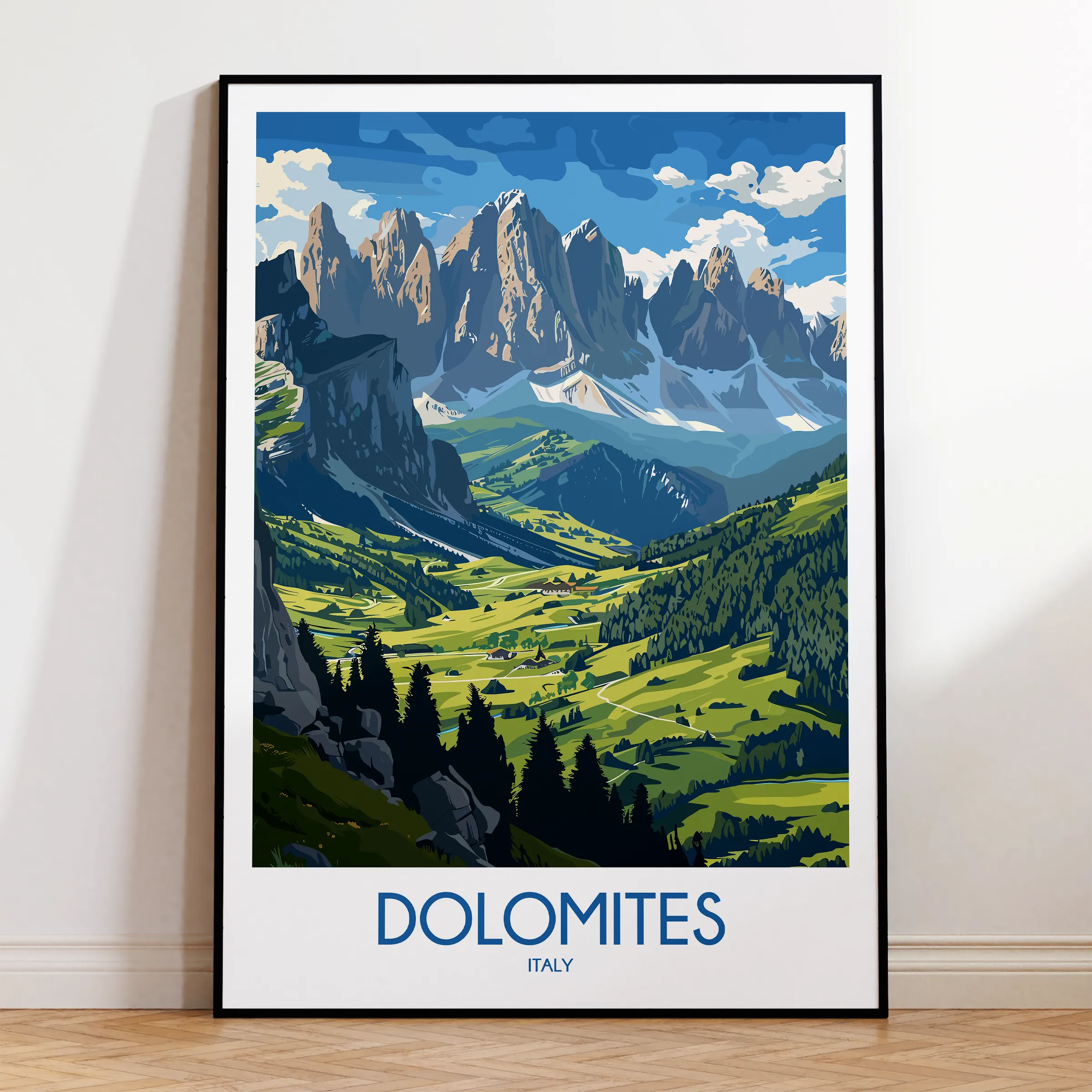Dolomites Scenic Landscape Art