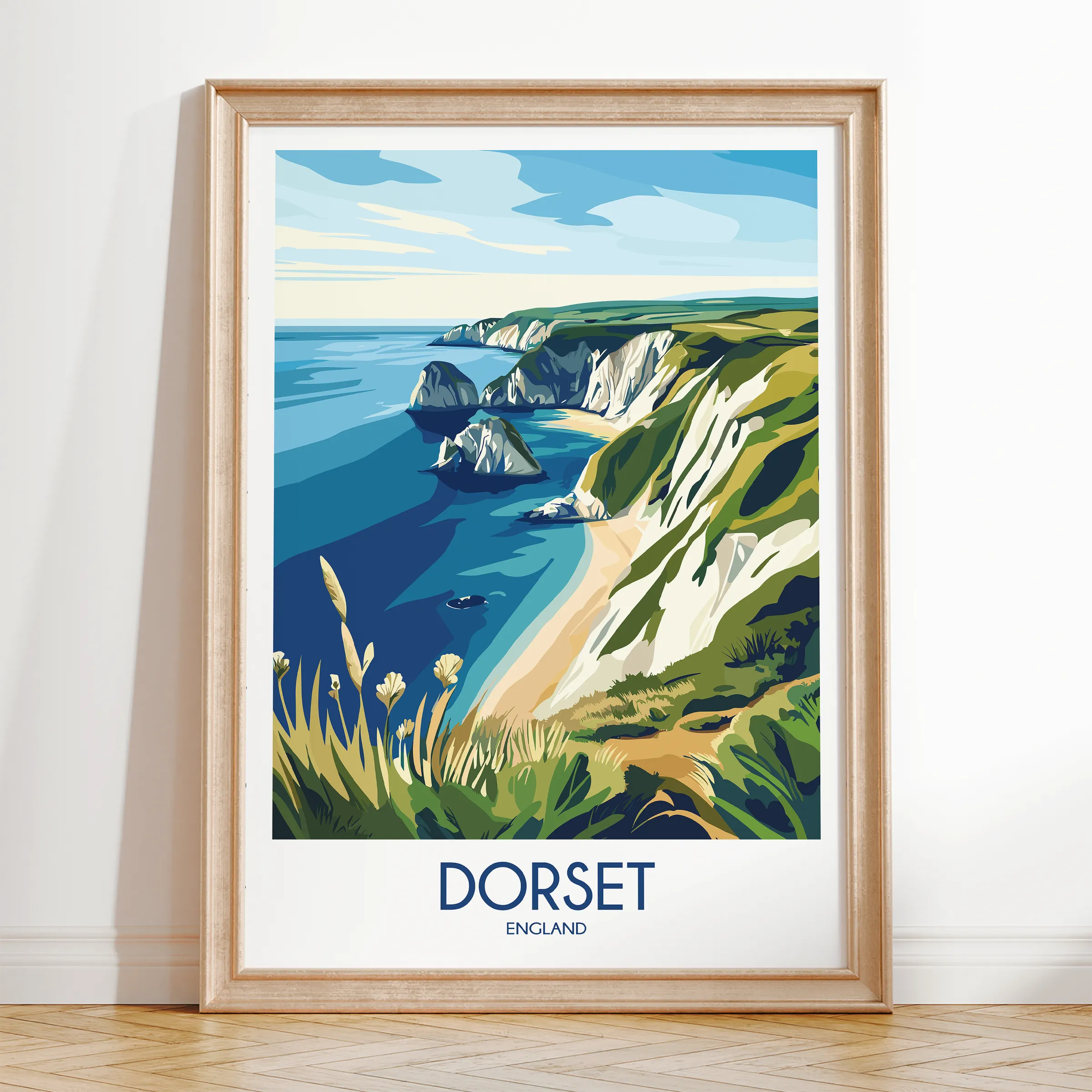 Dorset Modern Travel Poster