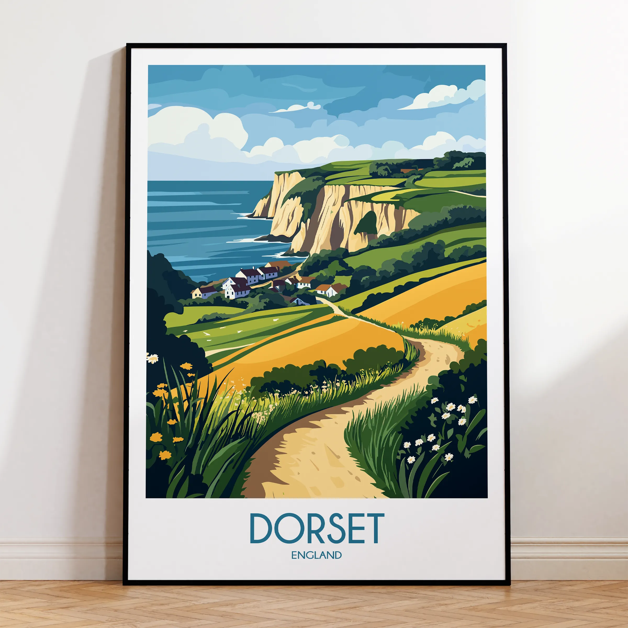 Dorset Modern Travel Poster