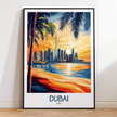 Dubai Destination Art Gift