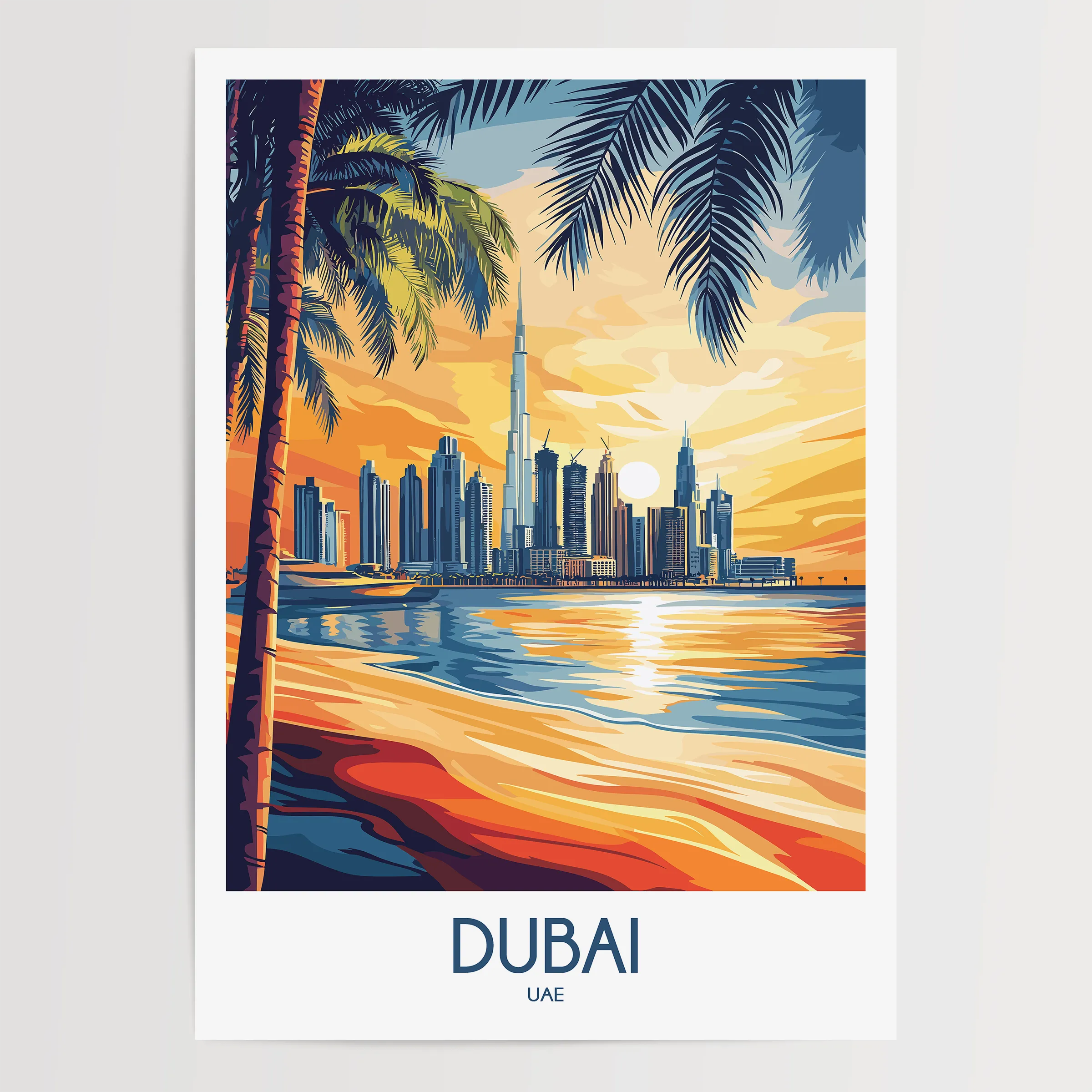 Dubai Minimalist Wall Art