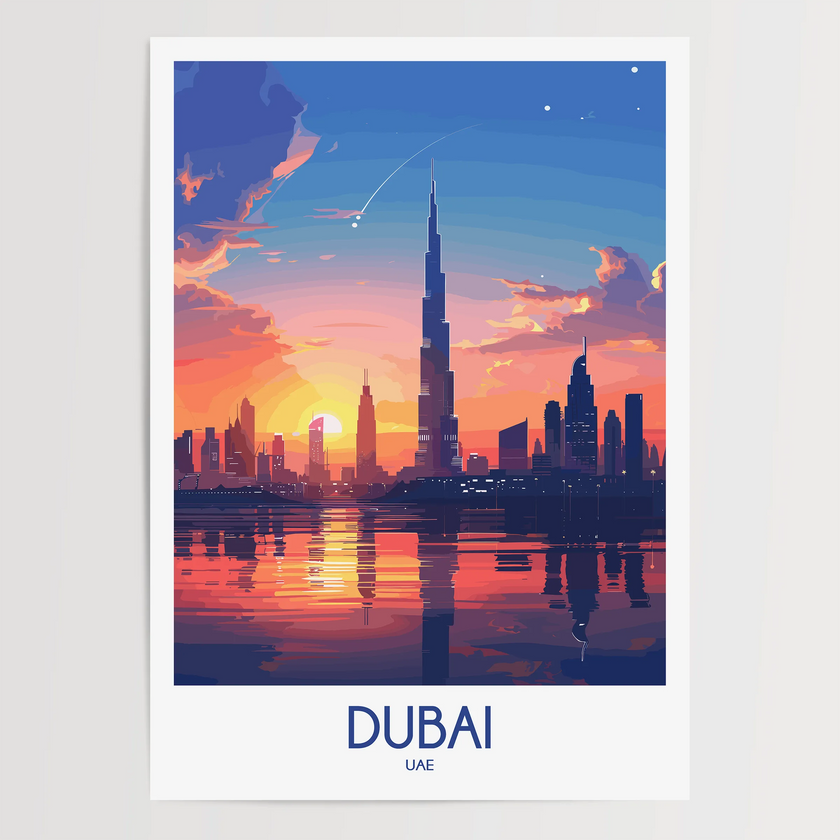 Dubai Souvenir Poster Print
