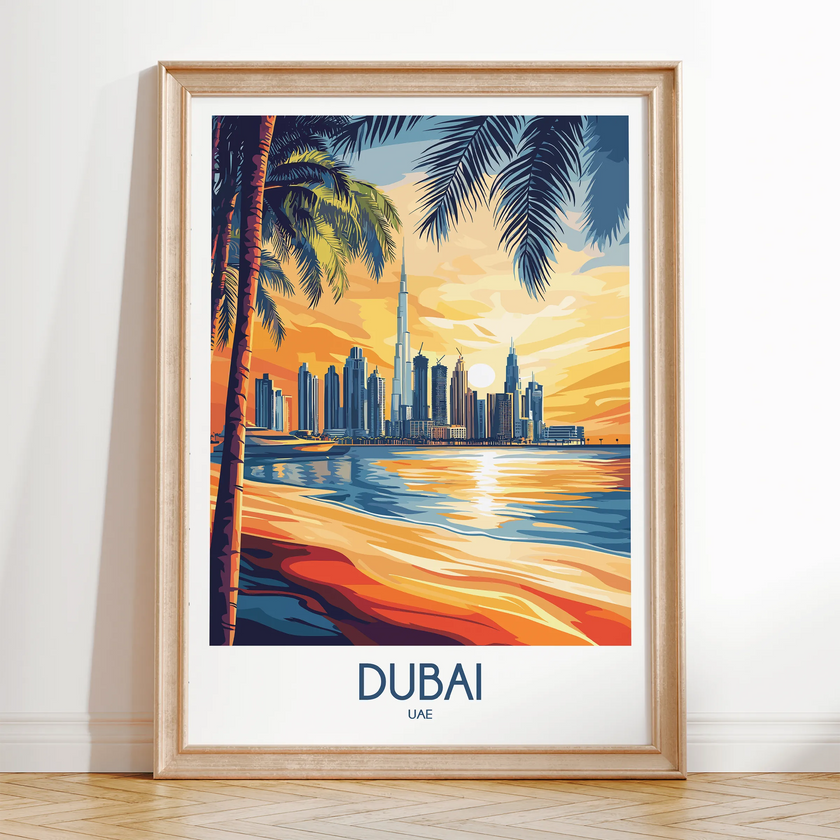 Dubai Vintage Style Print