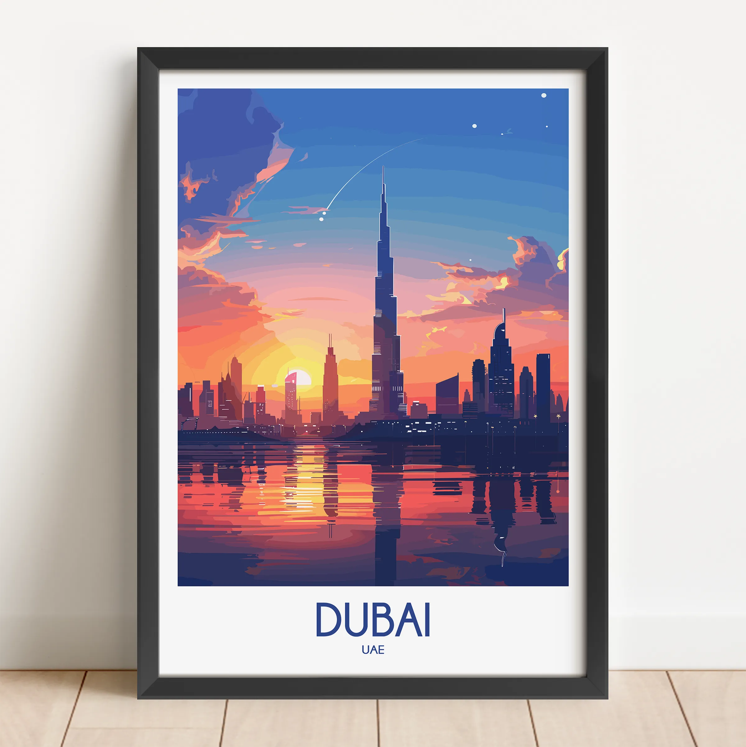Dubai Vintage Style Print